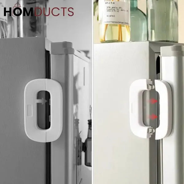 Safety latch for refrigerator doors
