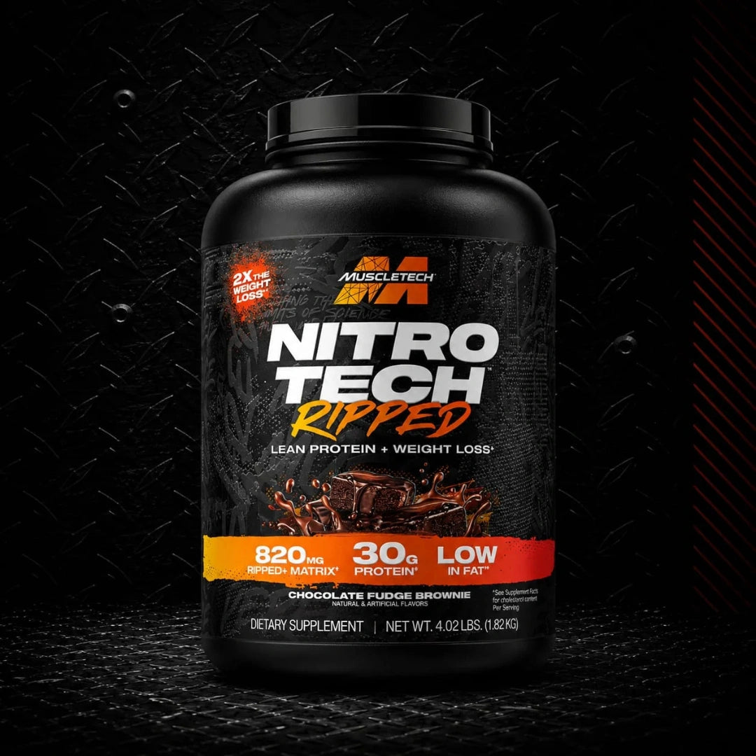 MuscleTech Nitro-Tech Ripped 4.02 LB – Chocolate Fudge Brownie