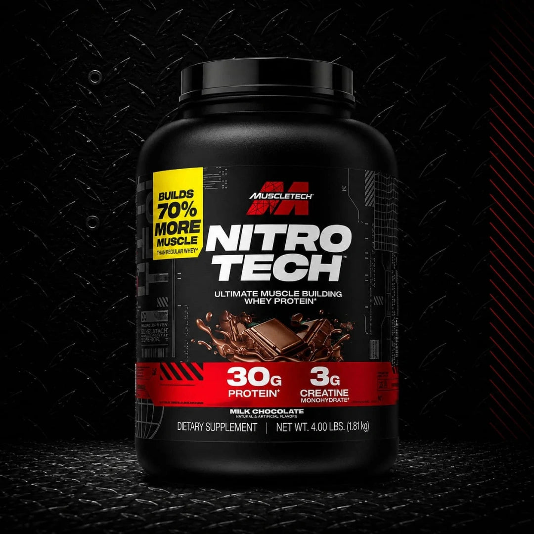 MuscleTech Nitro-Tech Whey Protein 4 LBS – Milk Chocolate