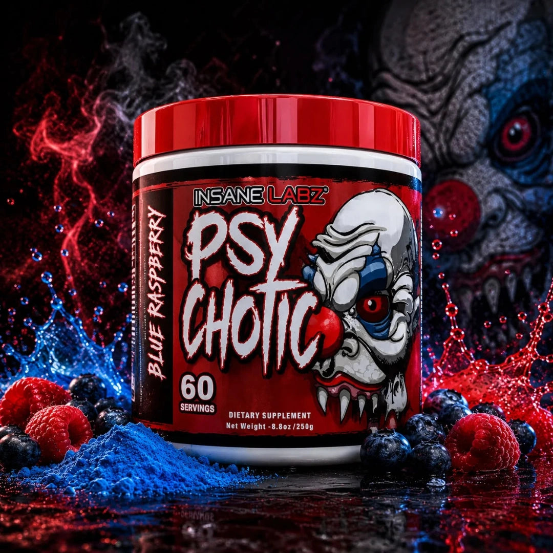 Insane Labz Psychotic Pre Workout Blue Raspberry 250g – 60 Servings