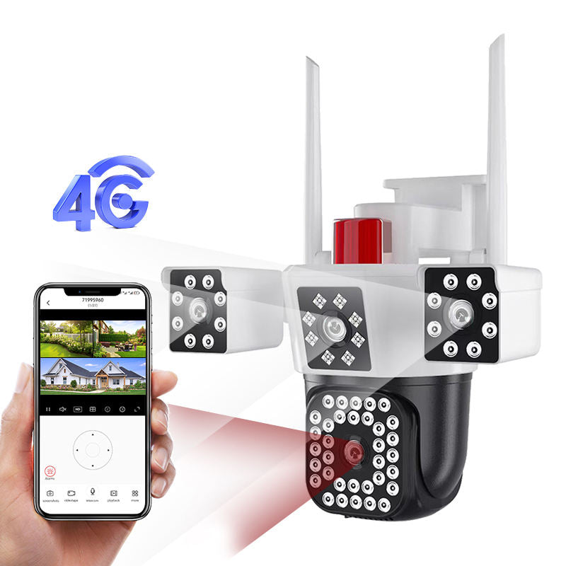4G SIM Outdoor Security Camera A83-3 – Dual Lens 2K Quad HD, IP67 Weatherproof, Motion Detection, Audio