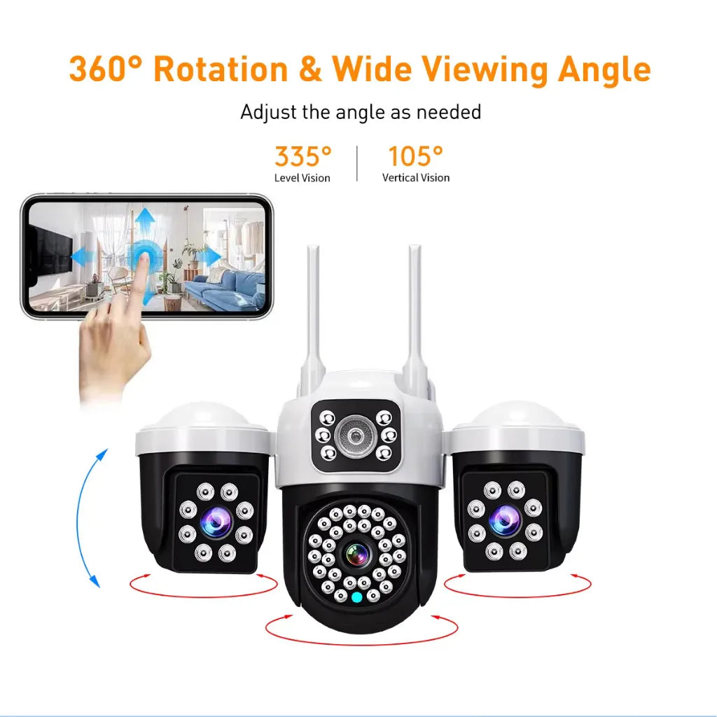 IP66 waterproof H20 PTZ CCTV camera for home and business surveillance.