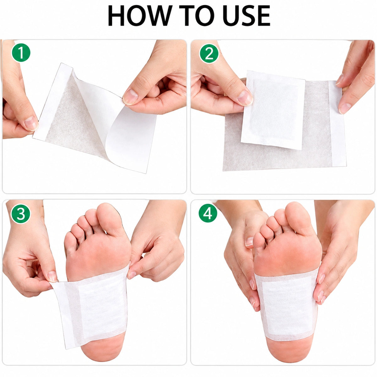 Kinoki Cleansing Detox Foot Pads Organic Herbal Cleansing Patches 10 Pads