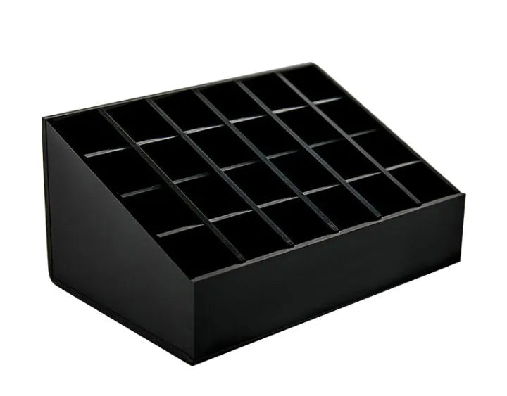 Makeup & Lipstick Organizer 24 Pcs Lipstick Holder Stand | Plastic Organizer for Cosmetic (Pack of 1) | Shop Zone