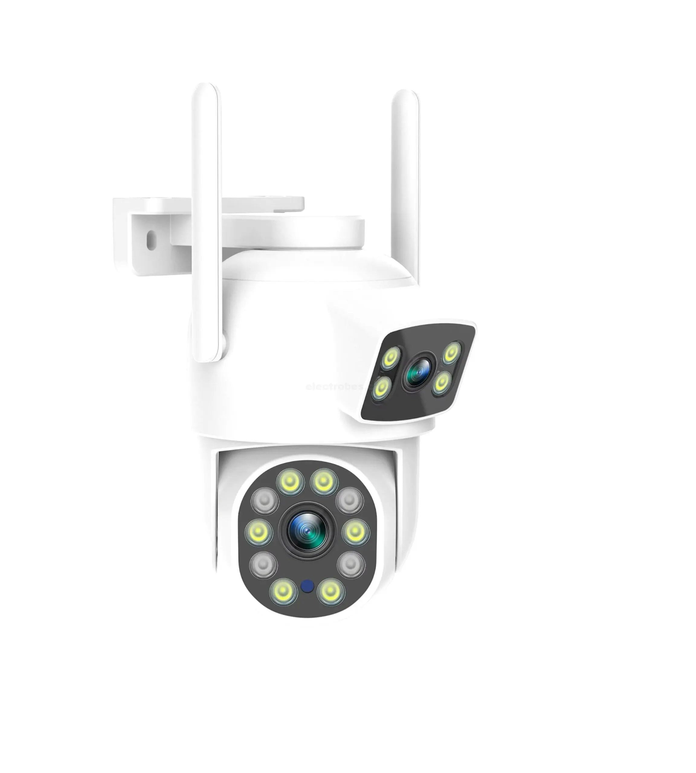 2MP Dual Camera V380 Pro WiFi PTZ outdoor security camera with AI human detection.