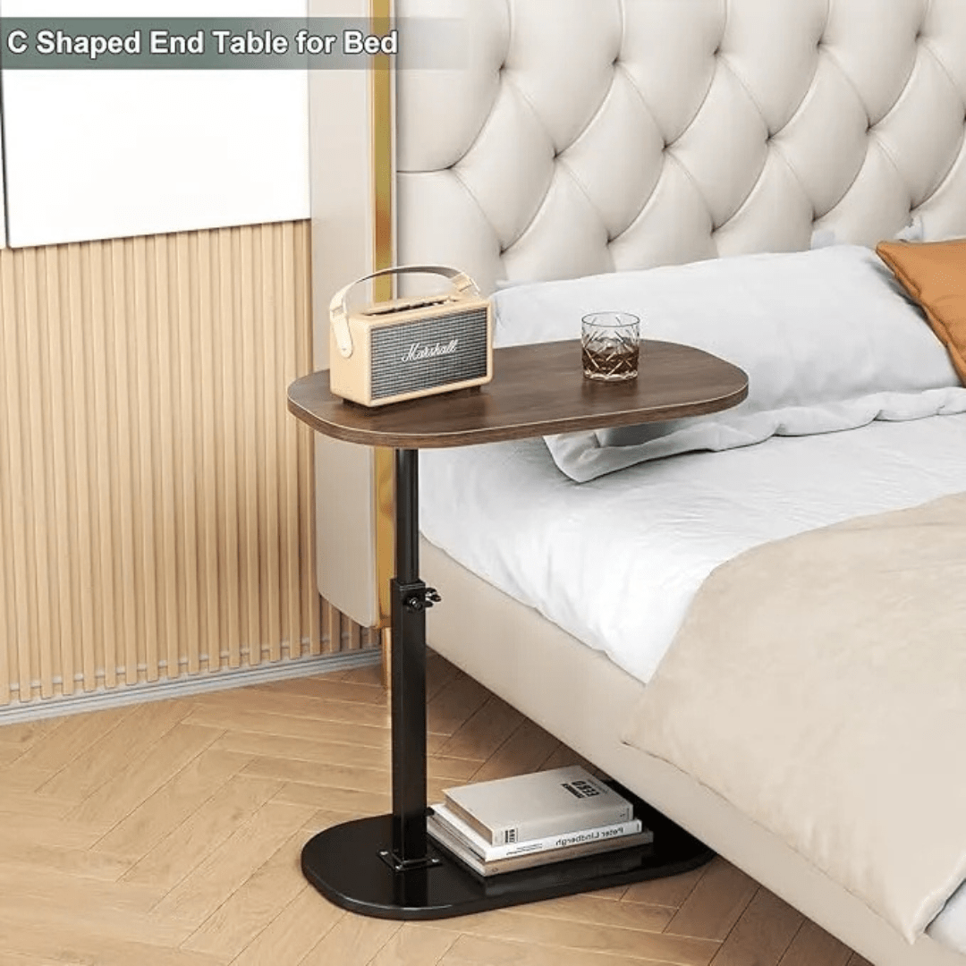 C Shape Adjustable Side Table - AlifdukanWoodwaly types here :)