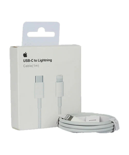 USB-C to Lightning 1-m fast charging cable with retail packaging for iPhone, iPad, and Apple devices