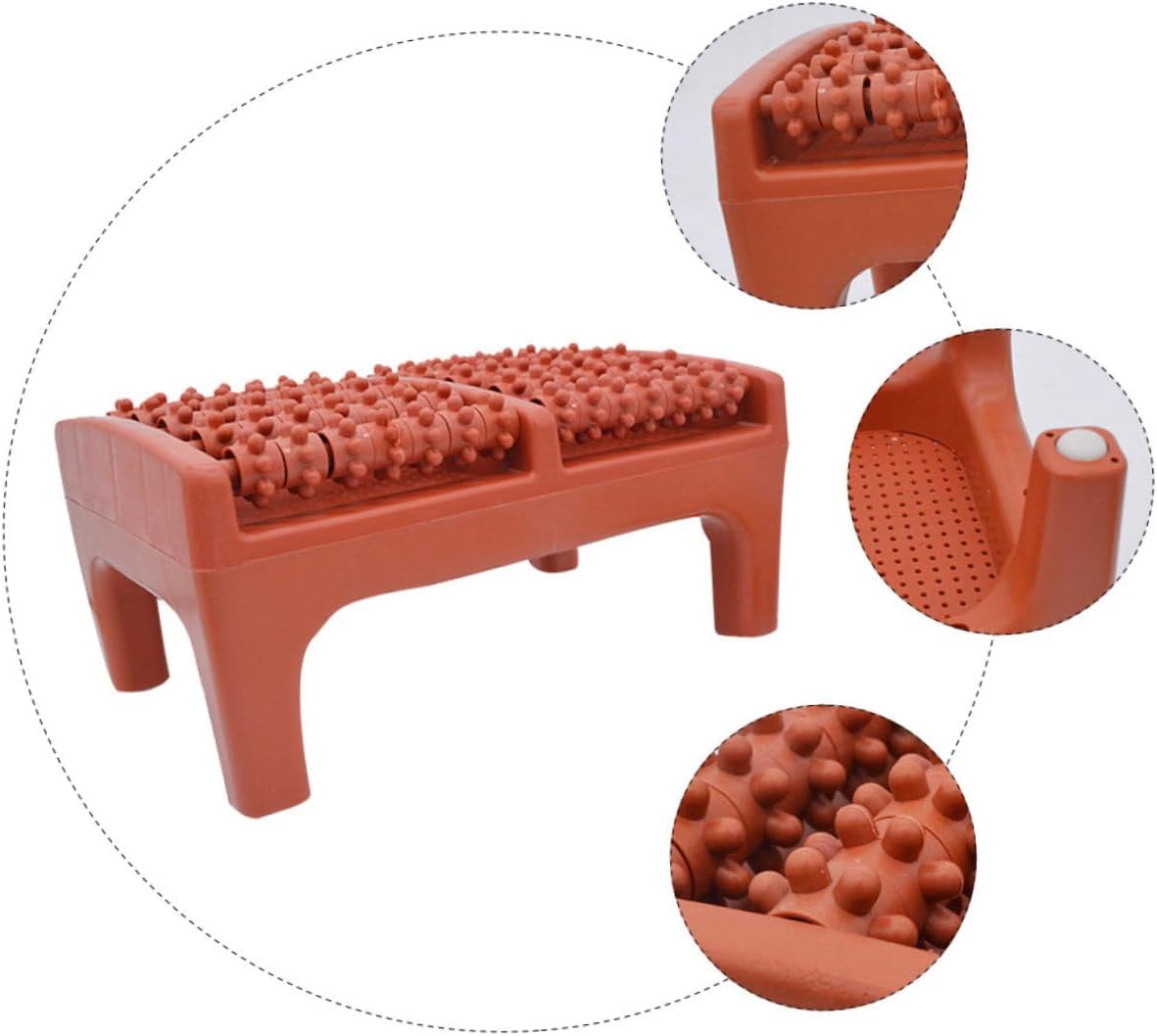 GARVALON Foot Roller Wheel Stool Compact Massage Tool for Tired Feet Lightweight Design for Relaxation and Muscle Relief Construction - Alifdukanshopzone types here :)