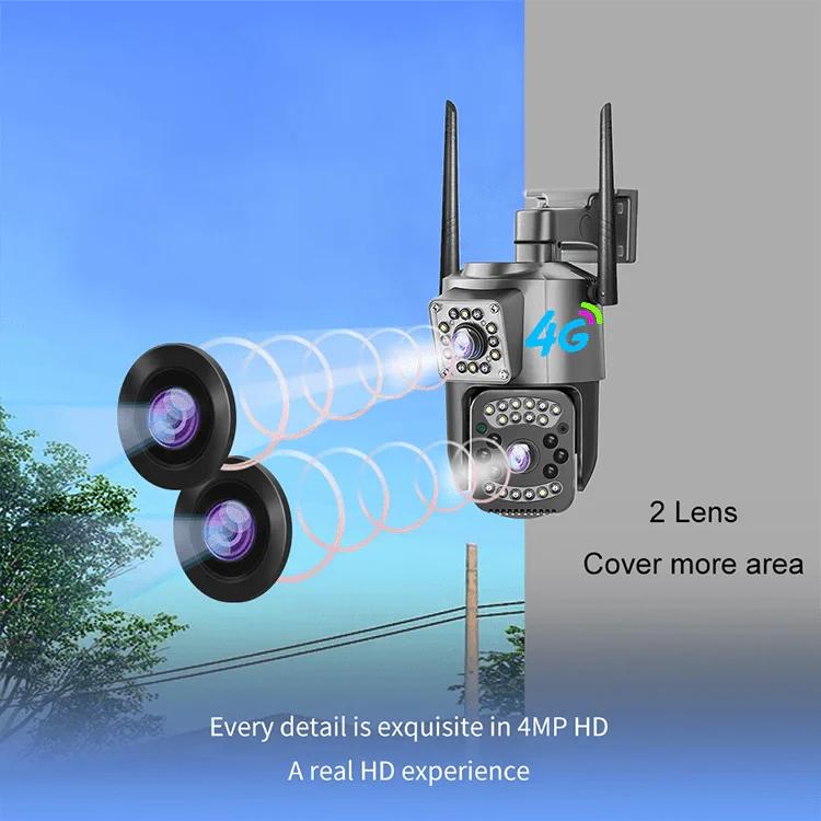 LEVOFAST Outdoor Waterproof WIFI CCTV Security Ip Camera 4G Sim Card V380 Pro Network Camera - AlifdukanAlifdukan types here :)