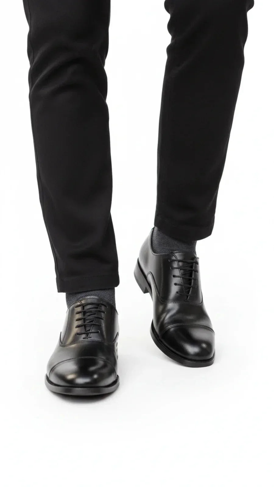 Elegant black Oxford shoes for office and business wear
