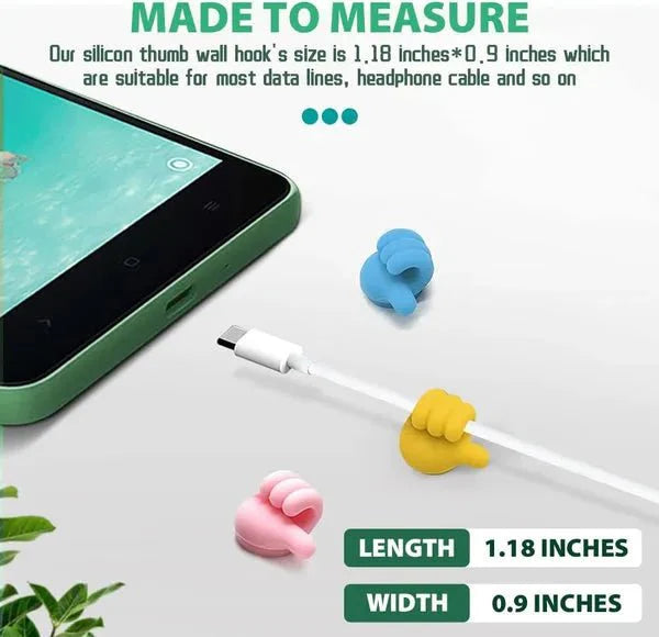(pack of 2)Thumbs Up Wall Hook | Fun Silicone Self - Adhesive Hanger for Keys, Wires & More - AlifdukanAlifdukan types here :)