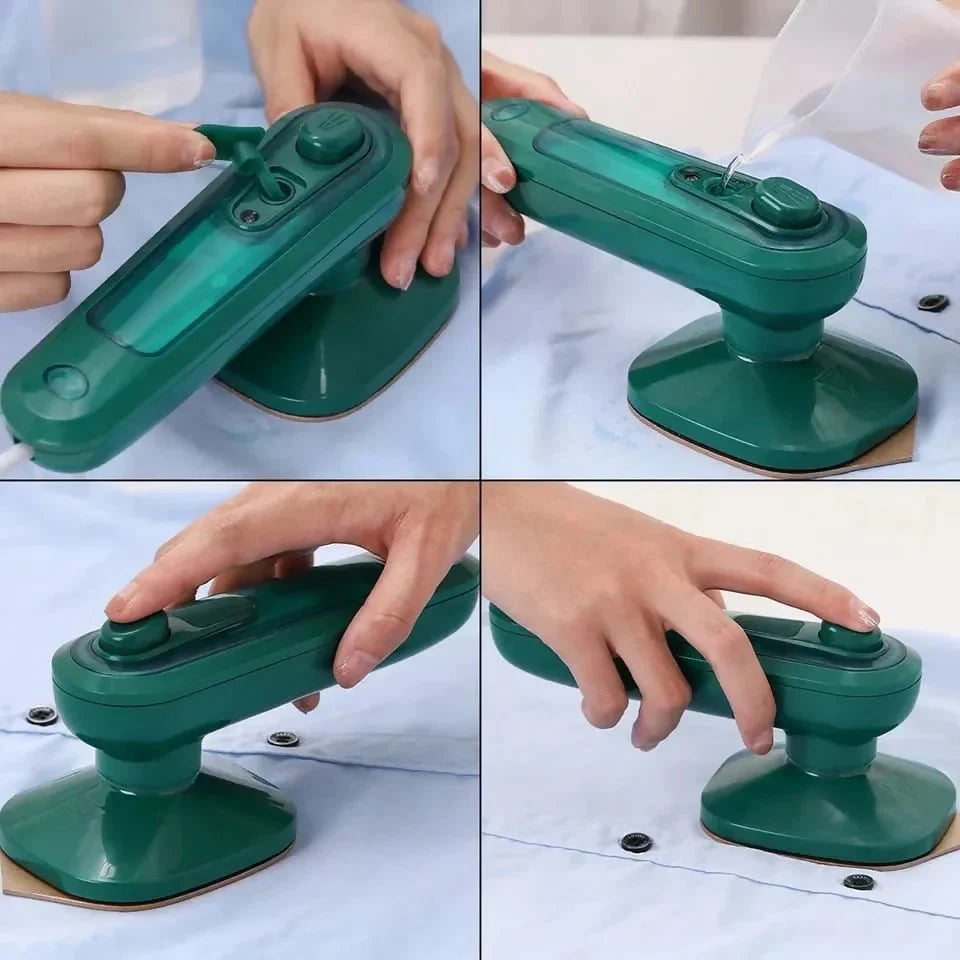 Portable Handheld Steam Iron | Travel - Friendly Garment Steamer | Mini Press for Clothes - AlifdukanSheeza Nisar Ahmad types here :)