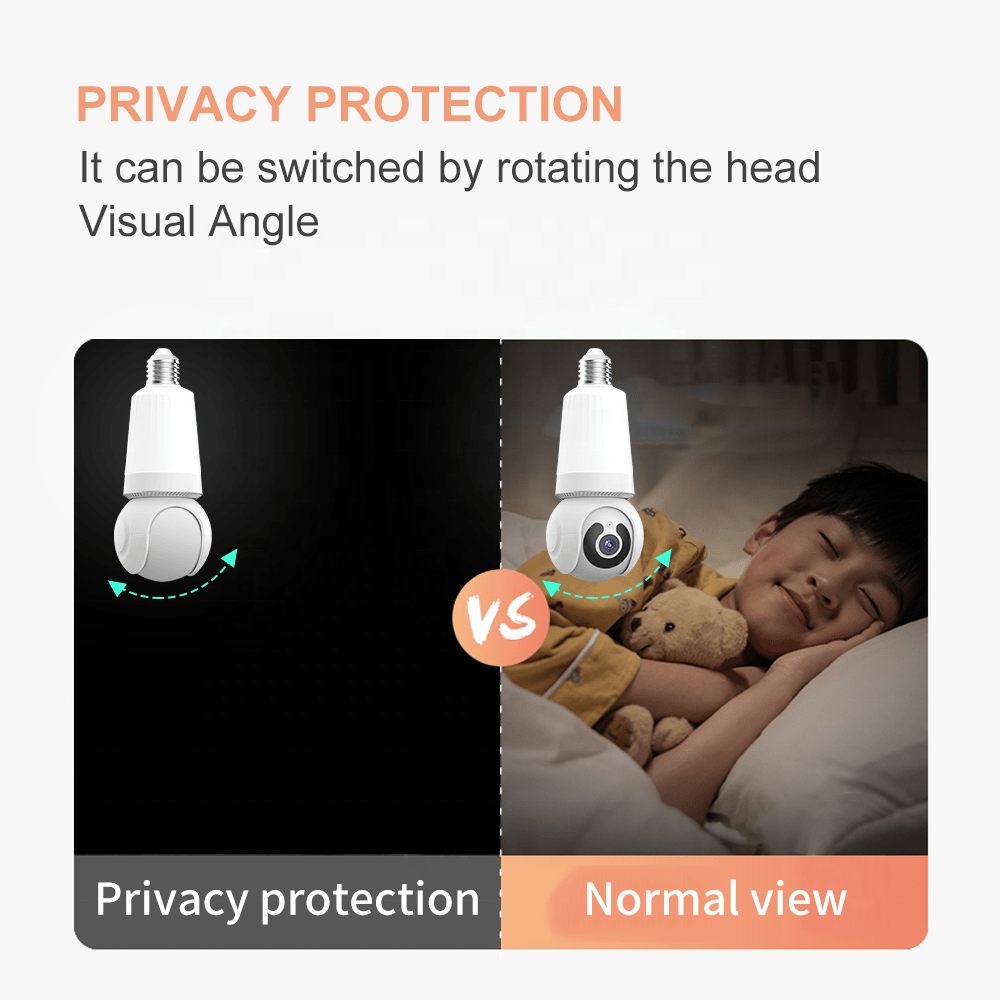 V380 Pro Dual Light Bulb PTZ Indoor Wifi CCTV IP Camera Hallways Corridors Bedroom 2MP Wireless Bulb Light Camera - AlifdukanAlifdukan types here :)
