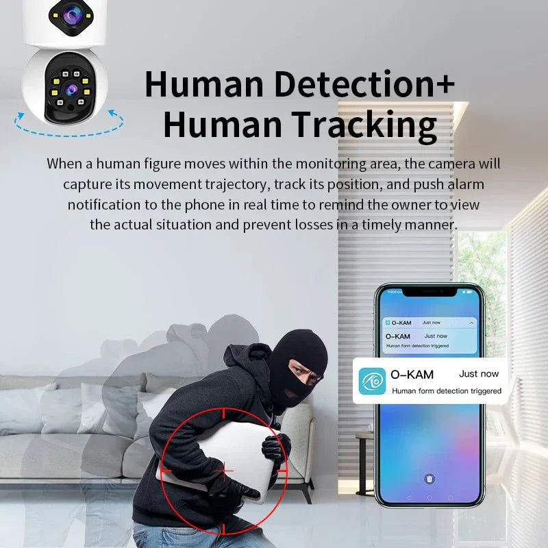 Vstarcam 4MP Dual Lens Dual Screen Indoor WiFi Camera Baby Monitor Auto Tracking Ai Human Detection Home CCTV Video IP Camera - AlifdukanAlifdukan types here :)