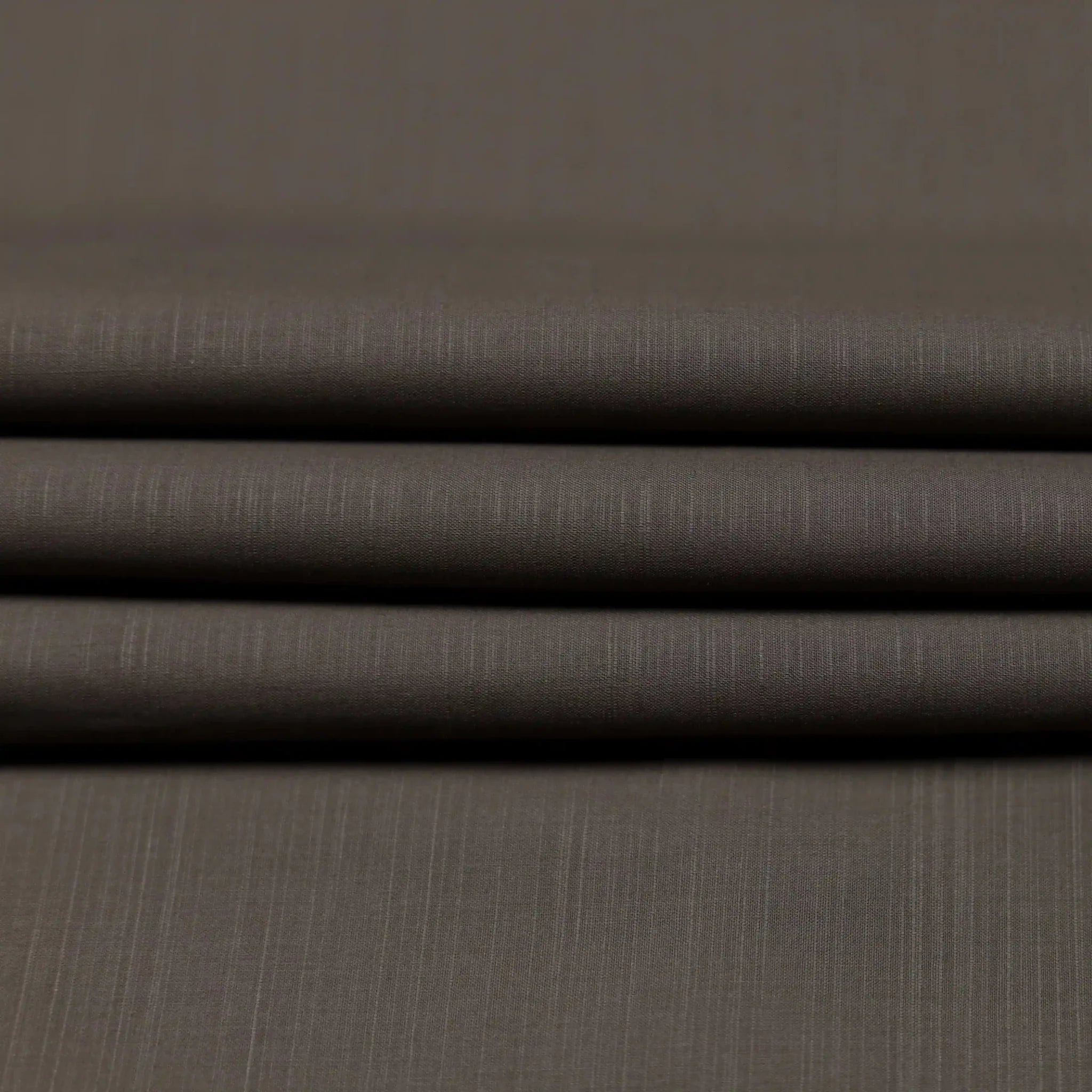 Men's Wash & Wear Self Textured Brown Suit premium fabric.
